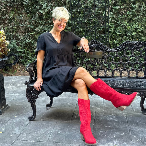 Wilder Boot - Red Suede