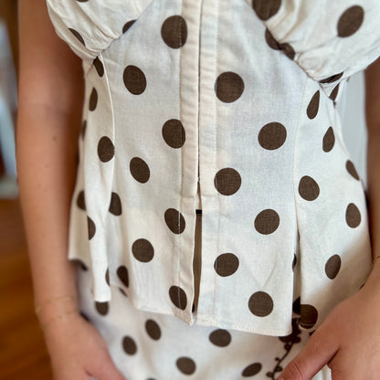 Pretty in Polka Set - Ivory/Brown