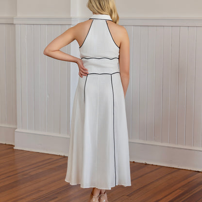 Sweet Escape Dress - Wht/Blk