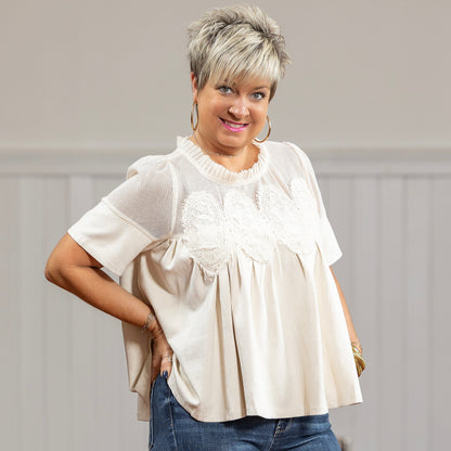She's A Keeper Top - Ivory