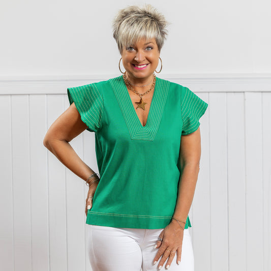 Feeling Alive Top - Green