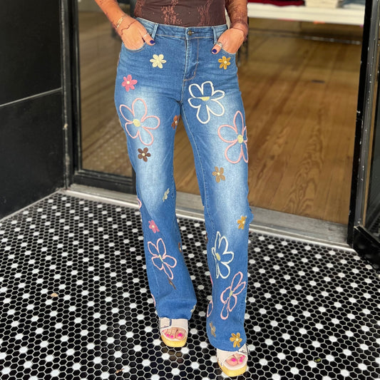 Blossom Blues Jeans
