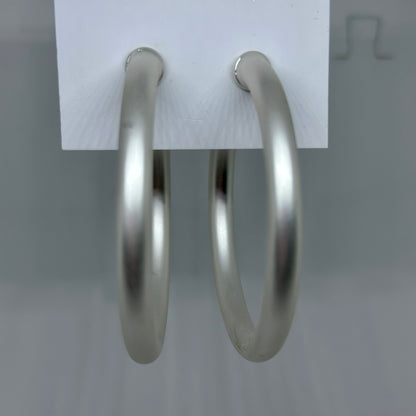 57MM Tube Hoops- Matte Silver