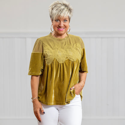 She's a Keeper Top - Matcha Green