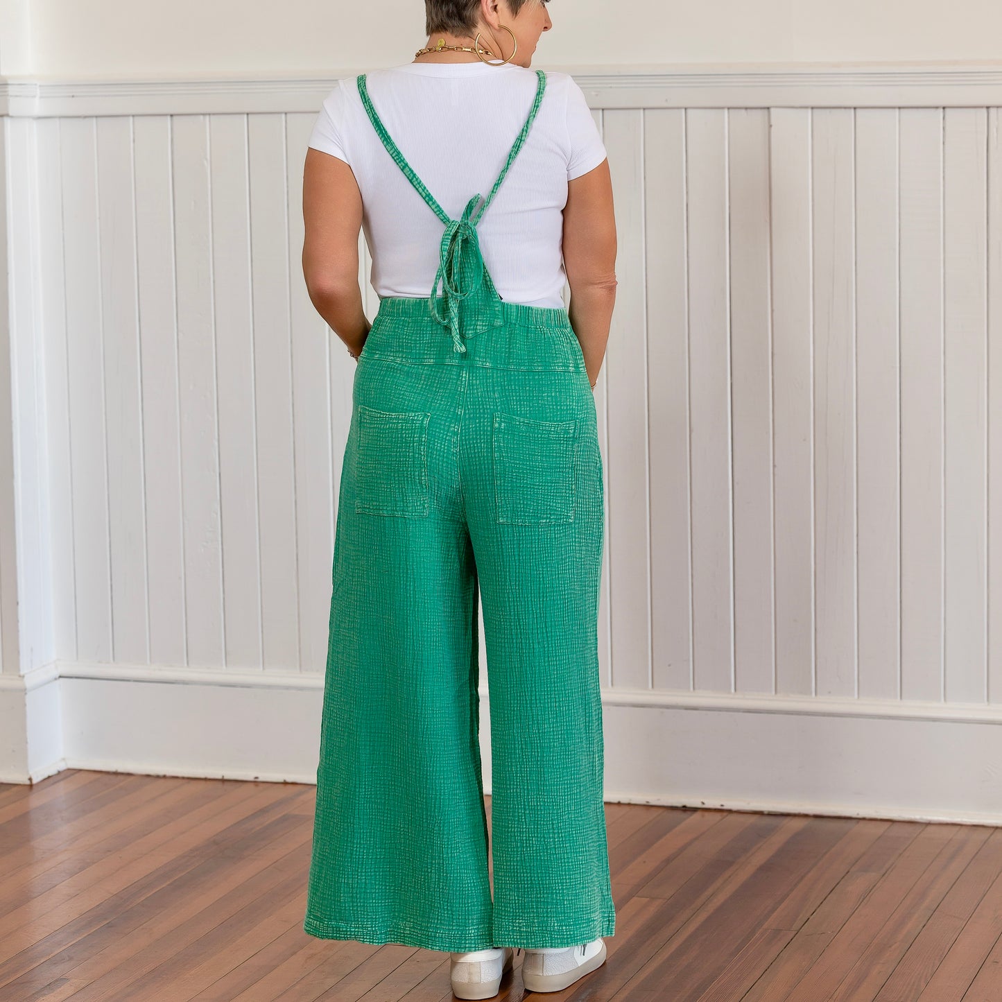 Ease Your Mind Jumpsuit - Atlantis Green