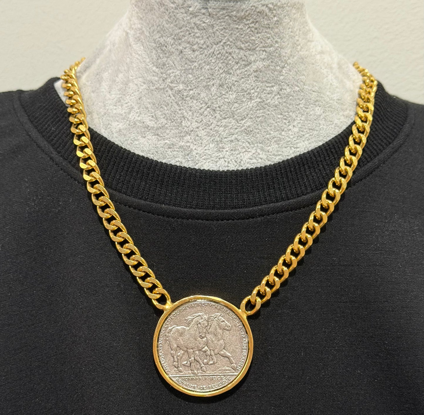 Blackwell Horse Necklace - Gold/Silver