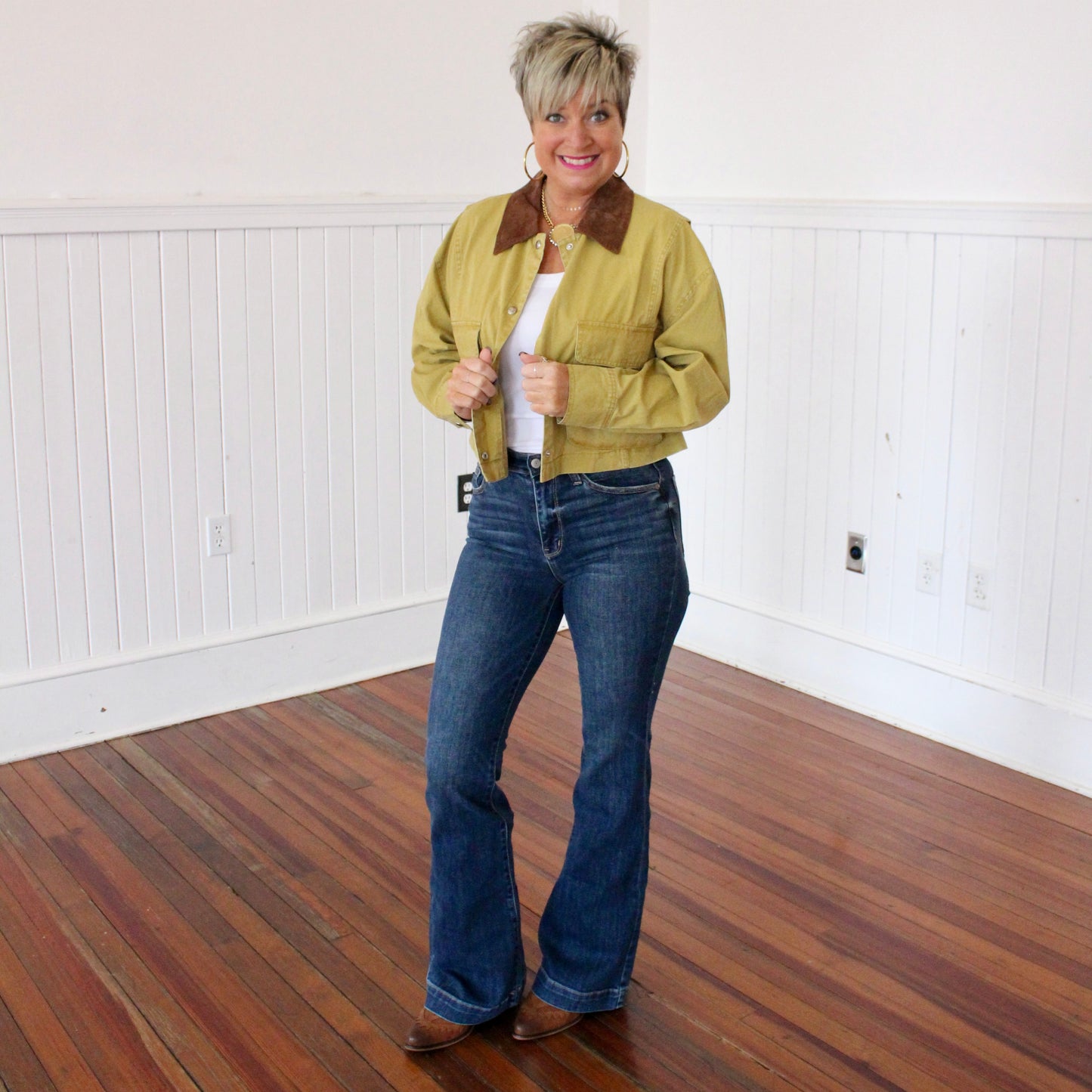 Fashion Forward Jacket - Mustard