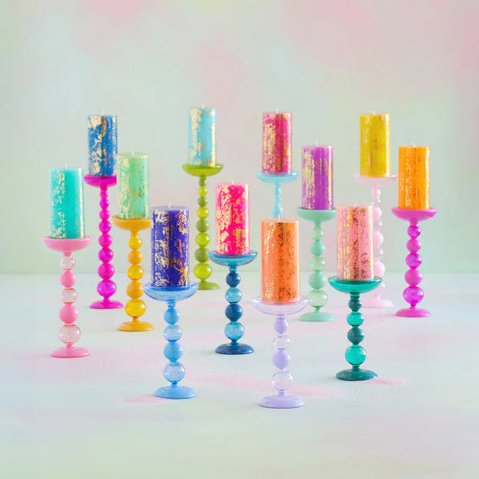 Sugar Plum Finial Candle Holder - 10.25"