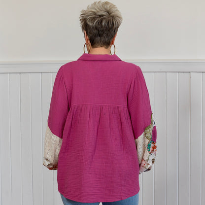 Nomad Flow Top - Magenta