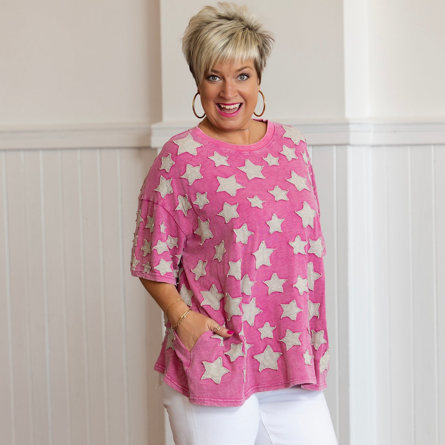Looks Like Molly Top - Hot Pink