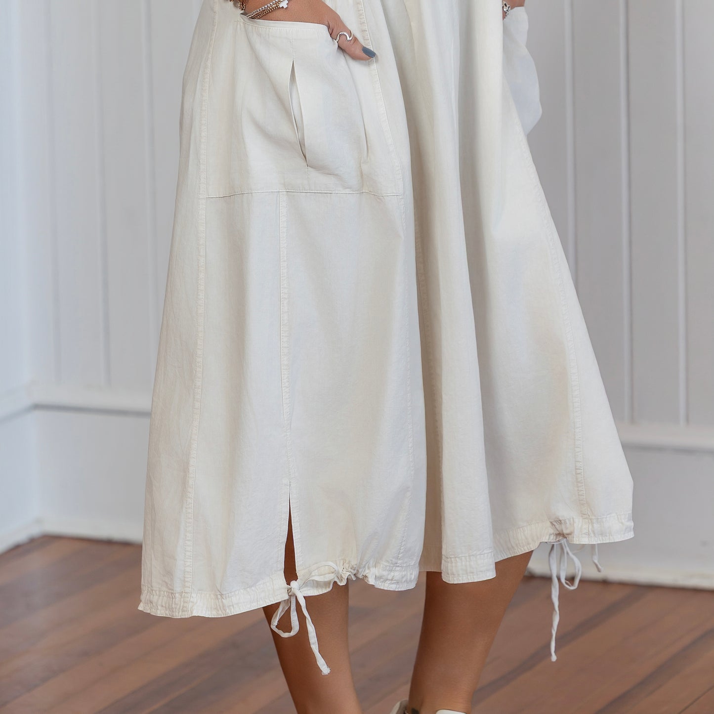 Off-Duty Edge Dress - Ecru