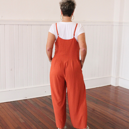 Jumping into Fall Jumpsuit