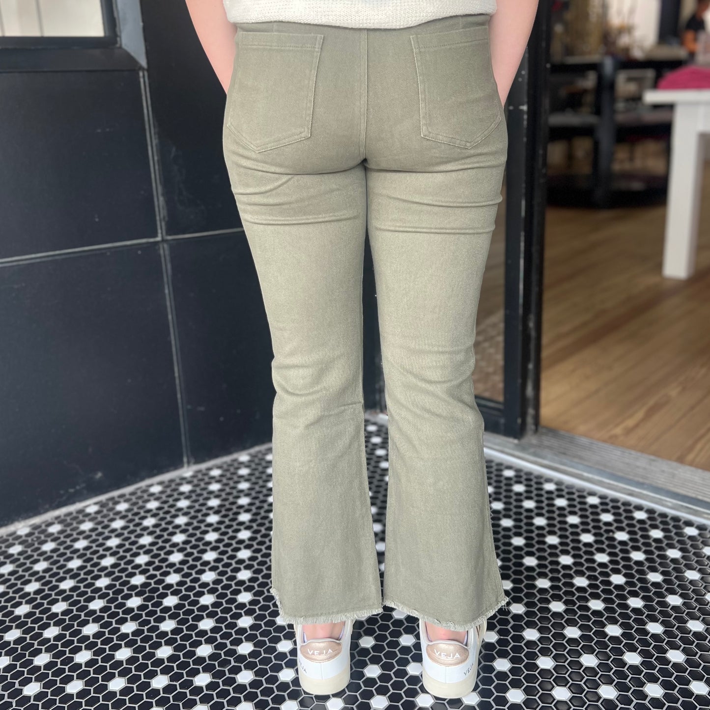 The Brandi Pant - Faded Olive