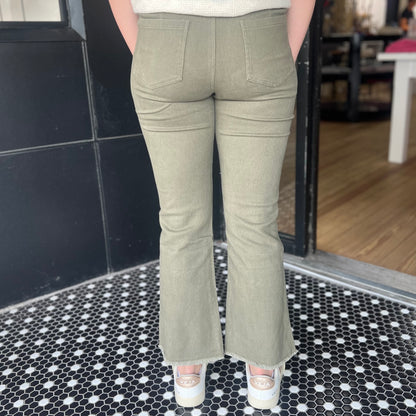 The Brandi Pant - Faded Olive
