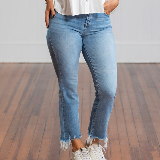 Risen HR Crop Straight Slim Jean