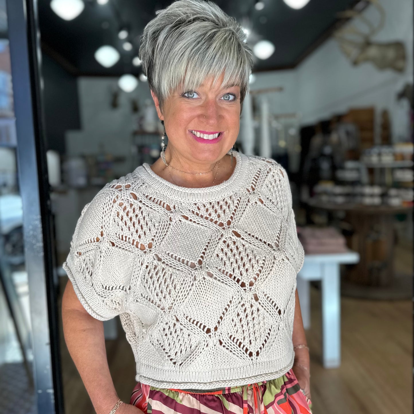 Crochet Knitted Daydream Top