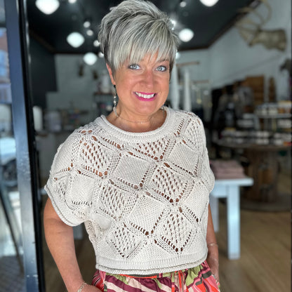 Crochet Knitted Daydream Top