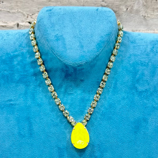 TOVA Melinda Necklace - Citrine/Aqua