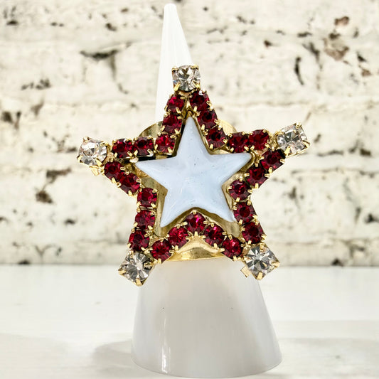 TOVA Super Star Ring - Enamel Red