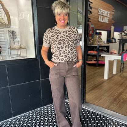 Leopard Lunatic Top