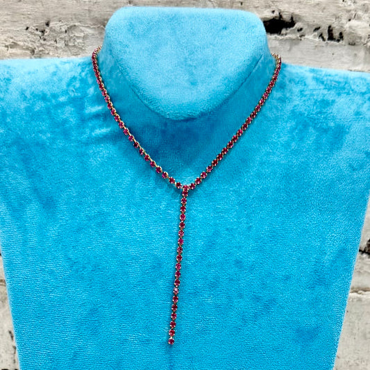 TOVA Kassandra Necklace - Fuschia