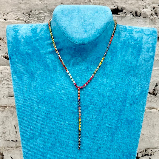 TOVA Kassandra Necklace - Antique Gold Multi