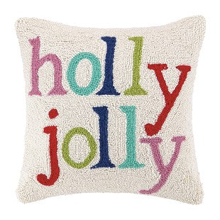 Holly Jolly Hook Pillow