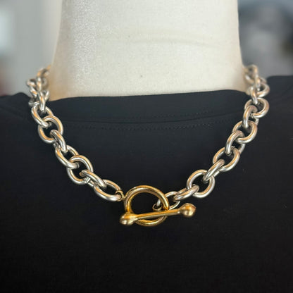The Travolta Necklace - Gold, Silver