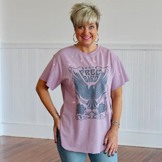 Free Bird Tee - Lavender