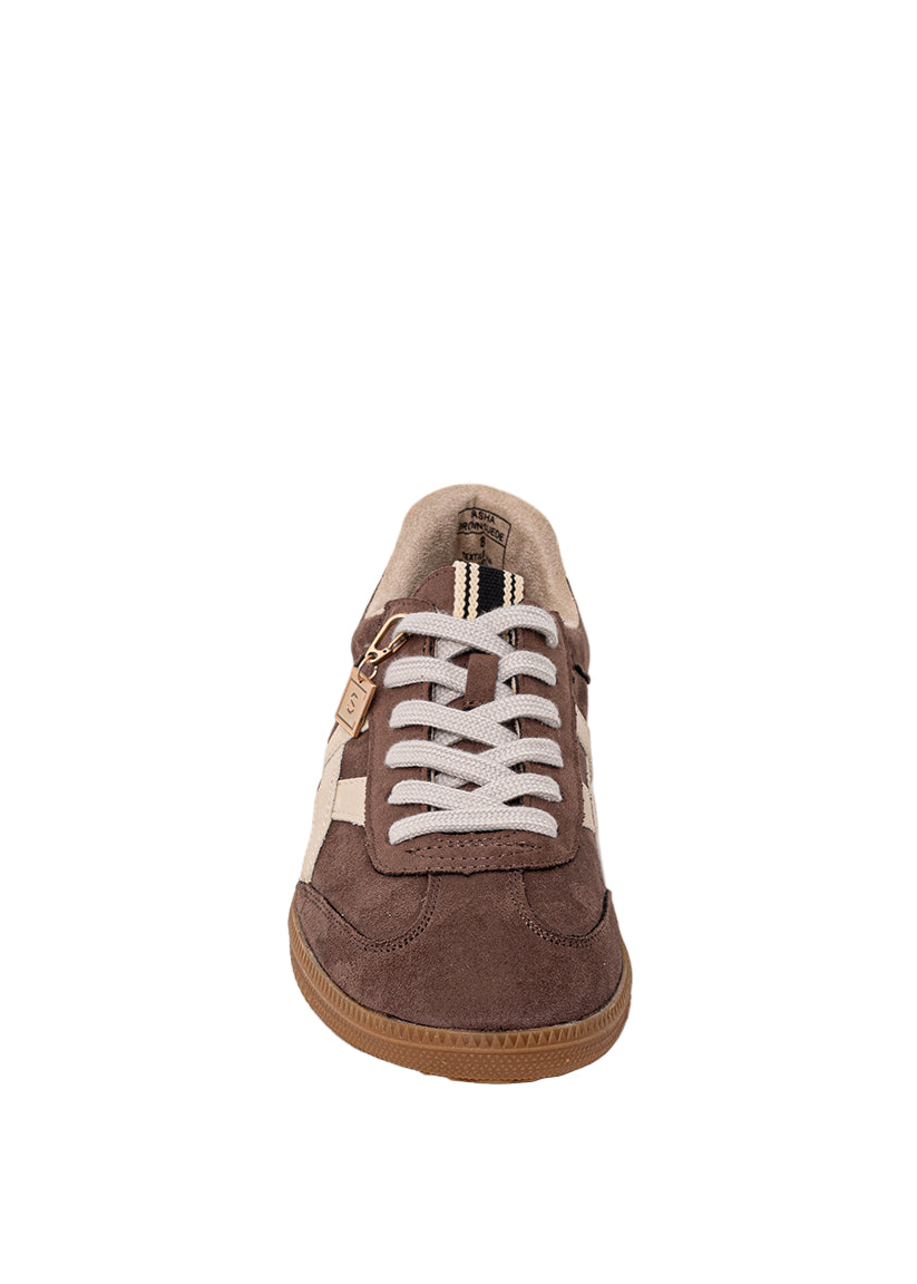 Sasha Sneaker - Brown Suede