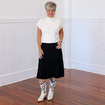 "Sweater Weather" Skirt- Black