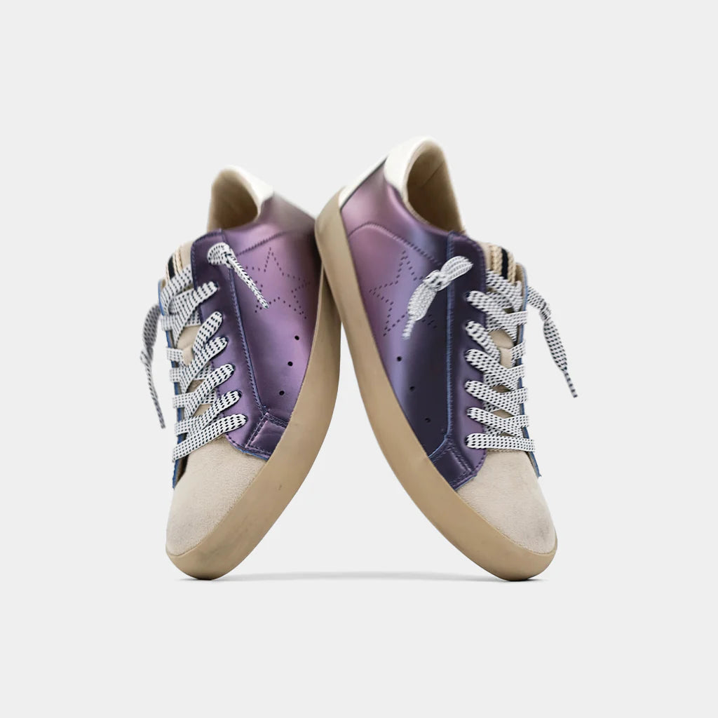 Mia Sneaker - Metallic Purple