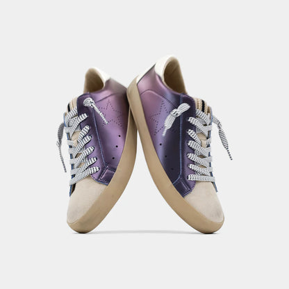 Mia Sneaker - Metallic Purple