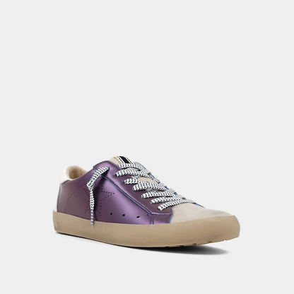 Mia Sneaker - Metallic Purple