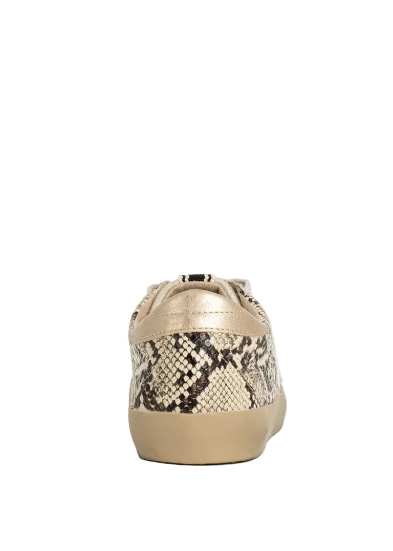 Paula Sneaker - Beige Snake