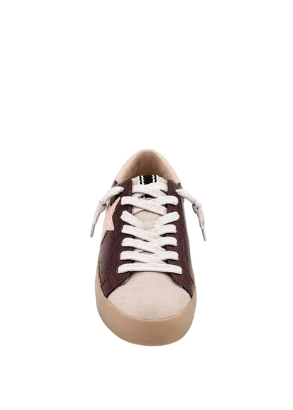Paula Sneaker - Bordeaux Lizard
