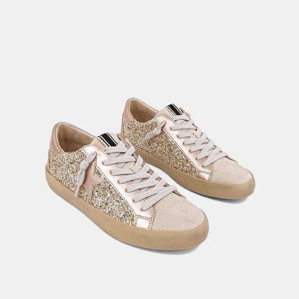 Paula Sneaker - Champagne Glitter