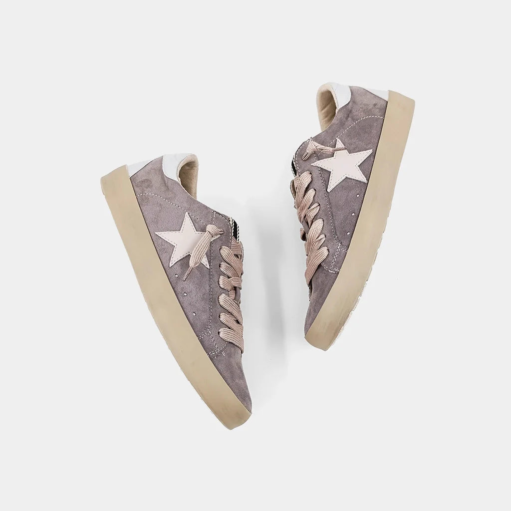 Paula Sneaker - Grey Suede