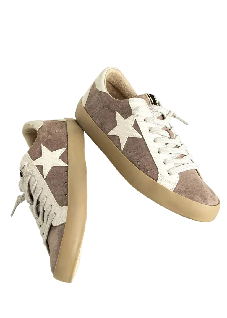 Paula Sneaker - Mink Suede