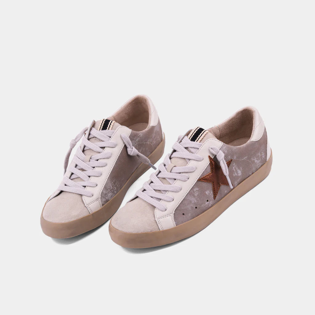 Paula Sneaker - Taupe Denim