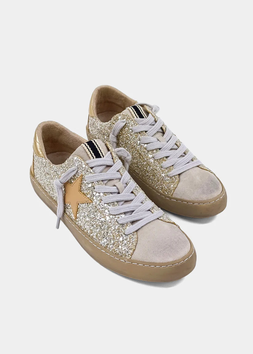Paula Sneaker - Gold Glitter