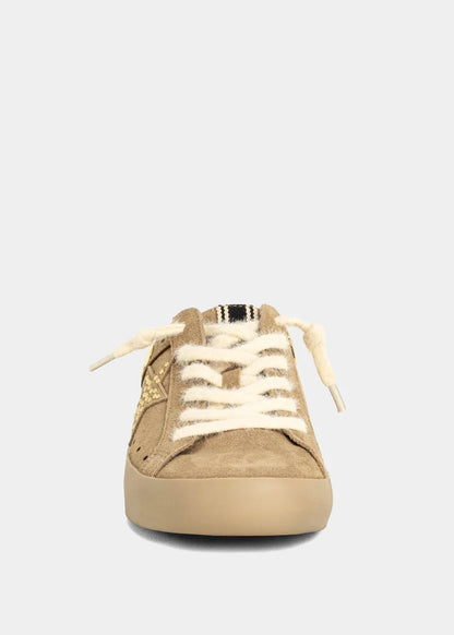 Pia Sneaker - Camel Suede