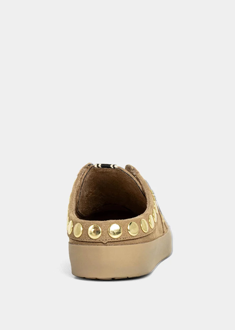 Pia Sneaker - Camel Suede