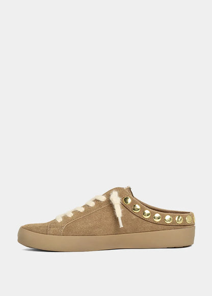 Pia Sneaker - Camel Suede