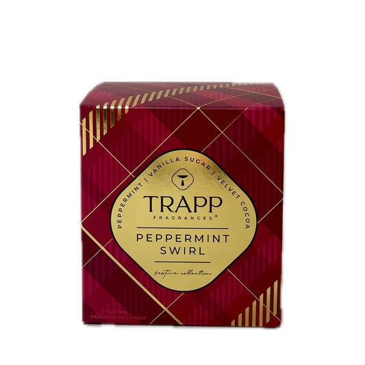 TRAPP 7 oz Candle- Peppermint Swirl