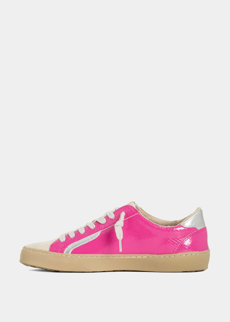 Robbie Sneaker - Hot Pink Snake