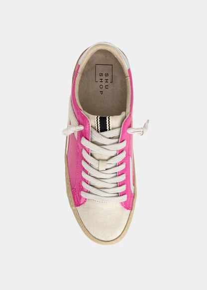 Robbie Sneaker - Hot Pink Snake