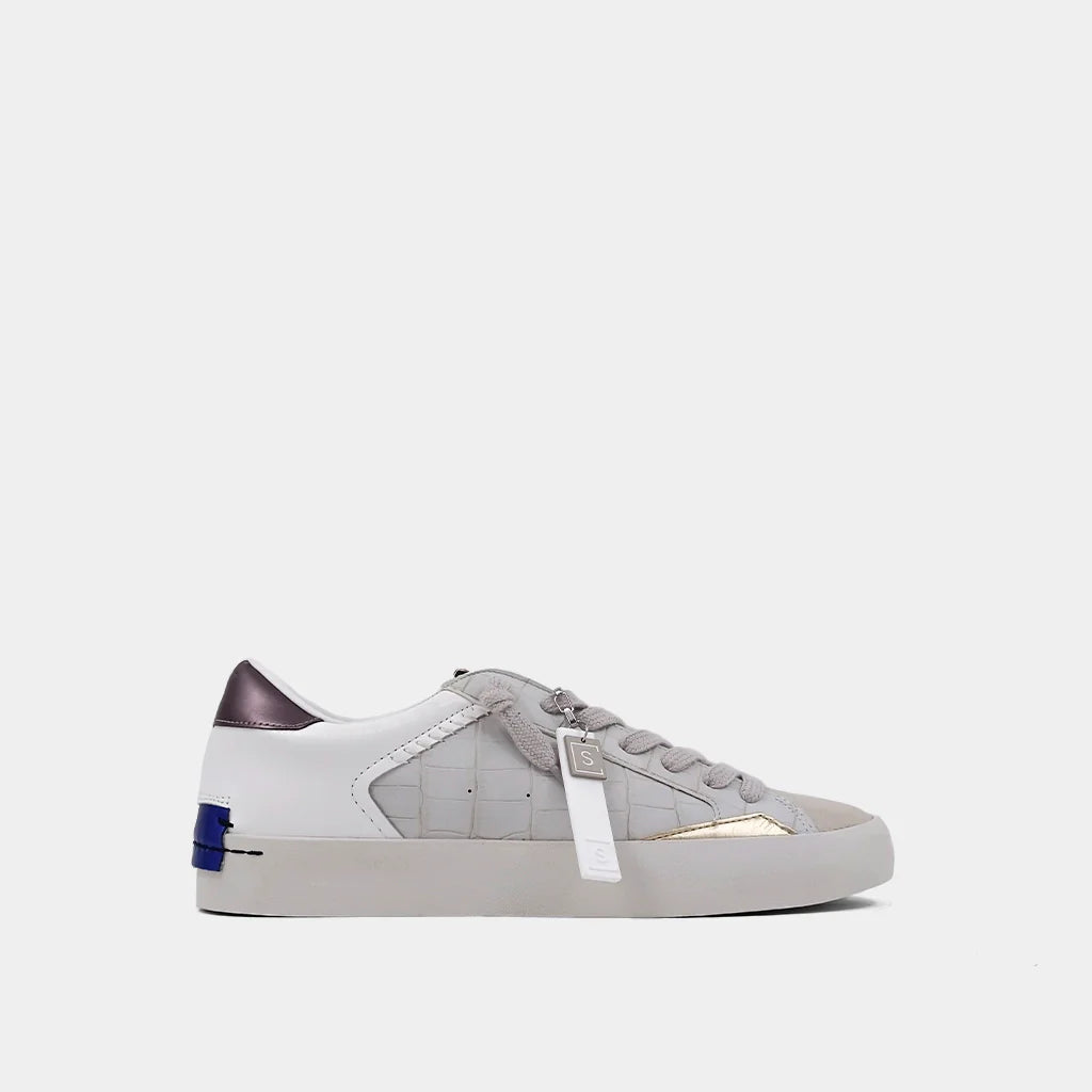 Ruby Sneaker - Grey Croco