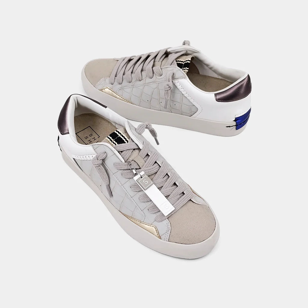 Ruby Sneaker - Grey Croco