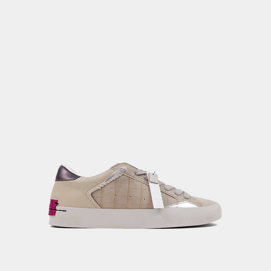 Ruby Sneaker - Taupe Croco